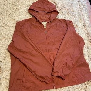 L.L. Bean mauve windbreaker